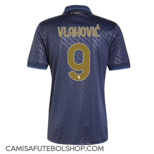 Camisa de time de futebol Juventus Dusan Vlahovic #9 Replicas 3º Equipamento 2024-25 Manga Curta